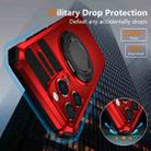 For iPhone 16 Pro Rotating Magnetic Holder Phone Case(Red) - 3