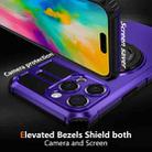 For iPhone 16 Pro Rotating Magnetic Holder Phone Case(Purple) - 2