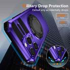 For iPhone 16 Pro Rotating Magnetic Holder Phone Case(Purple) - 3