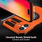 For iPhone 16 Plus Rotating Magnetic Holder Phone Case(Orange) - 2