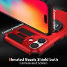 For iPhone 16 Plus Rotating Magnetic Holder Phone Case(Red) - 2