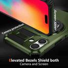 For iPhone 16 Plus Rotating Magnetic Holder Phone Case(Dark Green) - 2