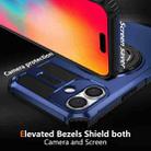 For iPhone 16 Rotating Magnetic Holder Phone Case(Royal Blue) - 2