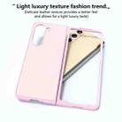 For Samsung Galaxy Z Fold6 Skin Feel PU Leather Full Coverage Phone Case(Light Pink) - 2