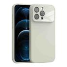 For iPhone 12 Pro Max Large Window Acrylic Lens Film + Liquid Silicone Full Coverage Phone Case(White) - 1