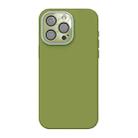 For iPhone 15 Pro Acrylic Lens Film + Liquid Silicone Full Coverage Phone Case(Willow Green) - 1