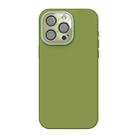 For iPhone 14 Pro Acrylic Lens Film + Liquid Silicone Full Coverage Phone Case(Willow Green) - 1