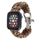 For Apple Watch Series 8&7 41mm / SE 2&6&SE&5&4 40mm / 3&2&1 38mm Umbrella Cord Nylon Braided Watch Band(Beige) - 1
