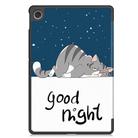 For Lenovo Tab 10.1 / K10 2nd / S10 Custer Painted 3-Fold Holder Leather Smart Tablet Case(Lazy Cat) - 3