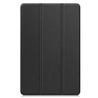 For Lenovo Tab 10.1 / K10 2nd / S10 Custer Texture 3-Fold Holder Leather Smart Tablet Case(Black) - 2