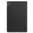 For Lenovo Tab 10.1 / K10 2nd / S10 Custer Texture 3-Fold Holder Leather Smart Tablet Case(Black) - 3