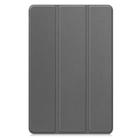 For Lenovo Tab 10.1 / K10 2nd / S10 Custer Texture 3-Fold Holder Leather Smart Tablet Case(Gray) - 2