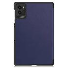 For Lenovo Legion Y700 2025 Custer Texture 3-Fold Holder Leather Smart Tablet Case(Dark Blue) - 3