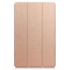 For Lenovo Legion Y700 2025 Custer Texture 3-Fold Holder Leather Smart Tablet Case(Rose Gold) - 2