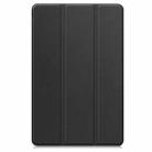 For Lenovo Idea Tab Pro Custer Texture 3-Fold Holder Leather Smart Tablet Case(Black) - 2