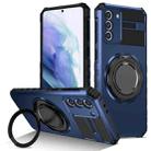 For Samsung Galaxy S21 5G Rotating Magnetic Holder Phone Case(Royal Blue) - 1