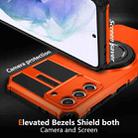 For Samsung Galaxy S21 5G Rotating Magnetic Holder Phone Case(Orange) - 2