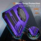 For Samsung Galaxy S21 5G Rotating Magnetic Holder Phone Case(Purple) - 3