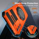 For Samsung Galaxy S21+ 5G Rotating Magnetic Holder Phone Case(Orange) - 3