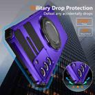 For Samsung Galaxy S21+ 5G Rotating Magnetic Holder Phone Case(Purple) - 3
