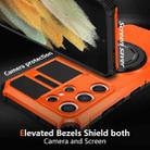 For Samsung Galaxy S21 Ultra 5G Rotating Magnetic Holder Phone Case(Orange) - 2