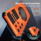For Samsung Galaxy S21 Ultra 5G Rotating Magnetic Holder Phone Case(Orange) - 3