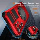 For Samsung Galaxy S21 Ultra 5G Rotating Magnetic Holder Phone Case(Red) - 3