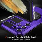 For Samsung Galaxy S21 Ultra 5G Rotating Magnetic Holder Phone Case(Purple) - 2