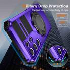 For Samsung Galaxy S21 Ultra 5G Rotating Magnetic Holder Phone Case(Purple) - 3