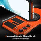 For Samsung Galaxy S22 5G Rotating Magnetic Holder Phone Case(Orange) - 2