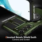 For Samsung Galaxy S22 5G Rotating Magnetic Holder Phone Case(Dark Green) - 2