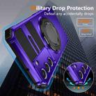 For Samsung Galaxy S22+ 5G Rotating Magnetic Holder Phone Case(Purple) - 3