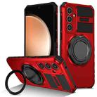 For Samsung Galaxy S23 FE 5G Rotating Magnetic Holder Phone Case(Red) - 1