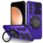 For Samsung Galaxy S23 FE 5G Rotating Magnetic Holder Phone Case(Purple) - 1