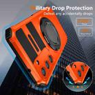 For Samsung Galaxy S23 5G Rotating Magnetic Holder Phone Case(Orange) - 3