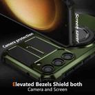 For Samsung Galaxy S23 5G Rotating Magnetic Holder Phone Case(Dark Green) - 2