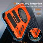 For Samsung Galaxy S23+ 5G Rotating Magnetic Holder Phone Case(Orange) - 3