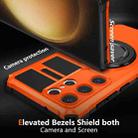 For Samsung Galaxy S23 Ultra 5G Rotating Magnetic Holder Phone Case(Orange) - 2