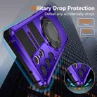 For Samsung Galaxy S23 Ultra 5G Rotating Magnetic Holder Phone Case(Purple) - 3