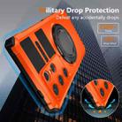 For Samsung Galaxy S24 Ultra 5G Rotating Magnetic Holder Phone Case(Orange) - 3