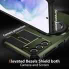 For Samsung Galaxy S21 FE 5G Rotating Magnetic Holder Phone Case(Dark Green) - 2