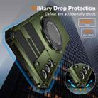 For Samsung Galaxy S21 FE 5G Rotating Magnetic Holder Phone Case(Dark Green) - 3