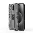 For iPhone 16 Pro Max Supersonic PC + TPU Holder Phone Case(Black) - 1