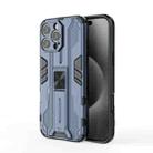 For iPhone 16 Pro Max Supersonic PC + TPU Holder Phone Case(Blue) - 1