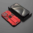 For iPhone 16 Pro Supersonic PC + TPU Holder Phone Case(Red) - 2