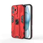 For iPhone 16 Plus Supersonic PC + TPU Holder Phone Case(Red) - 1