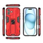 For iPhone 16 Plus Supersonic PC + TPU Holder Phone Case(Red) - 3