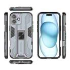 For iPhone 16 Plus Supersonic PC + TPU Holder Phone Case(Grey) - 3