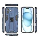 For iPhone 16 Plus Supersonic PC + TPU Holder Phone Case(Blue) - 3