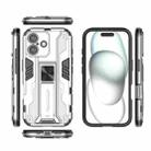 For iPhone 16 Supersonic PC + TPU Holder Phone Case(White) - 3